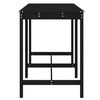 vidaXL Mesa de jard&iacute;n madera maciza pino negro 159,5x82,5x110 cm