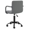 vidaXL Sillas de comedor giratorias 6 unidades terciopelo gris oscuro