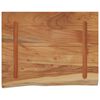 vidaXL Estante pared rectangular madera acacia borde vivo 50x40x2,5 cm