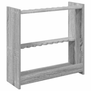 vidaXL soporte para tacos de billar Madera de ingenier&iacute;a Sonoma gris