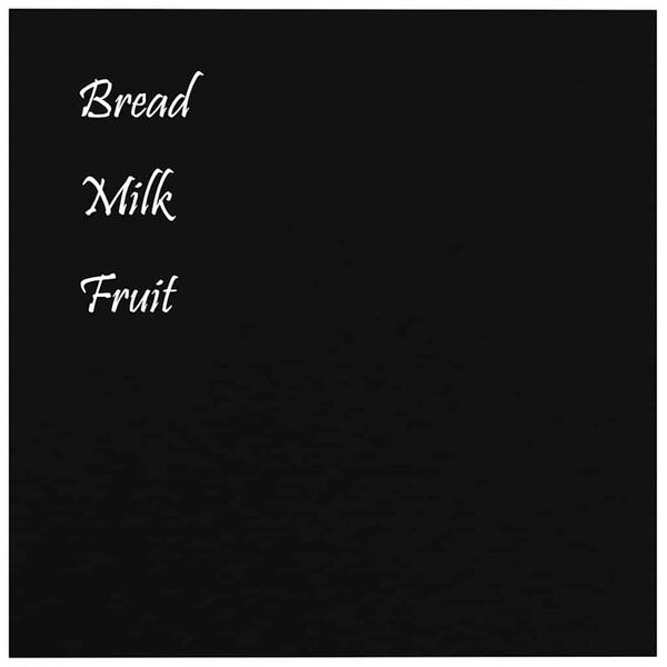 vidaXL Pizarra magn&eacute;tica de pared vidrio templado negro 60x60 cm