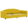 vidaXL Sof&aacute; cama sin colch&oacute;n terciopelo amarillo 90x200 cm