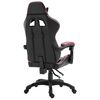 vidaXL Silla de gaming de cuero sint&eacute;tico color vino tinto