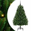 vidaXL &Aacute;rbol de Navidad artificial 150 cm 150 LED Blanco C&aacute;lido Verde