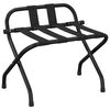 vidaXL Soporte para maletas con respaldo negro 56x39x52 cm
