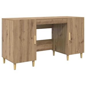 vidaXL Escritorio Roble artisan Madera de ingenier&iacute;a 140 x 50 x 75 cm