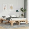 vidaXL Estructura de cama Marrón 150 x 200 cm Madera de pino macizo