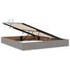 vidaXL Cama con almacenamiento y colchón Taupé 180 x 200 cm Poliéster