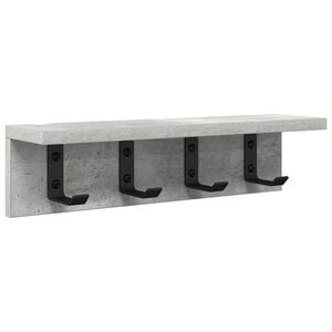 vidaXL Perchero de pared Montada en la pared Gris Concreto