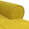 vidaXL Sill&oacute;n reclinable Amarillo 91 x 157 x 91 cm Terciopelo