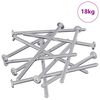 vidaXL Tornillos de Muebles 800 uds. Plateado Acero