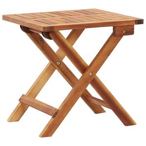 vidaXL Mesa de centro plegable de jard&iacute;n madera de acacia 40x40x40 cm
