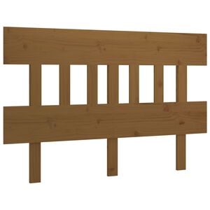 vidaXL Cabecero de cama madera maciza de pino marr&oacute;n miel 143,5x3x81cm
