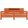vidaXL Cama sin colch&oacute;n madera maciza de pino marr&oacute;n cera 180x200 cm