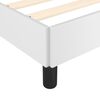 vidaXL Estructura de cama sin colchón cuero sintético blanco 80x200 cm