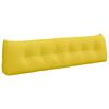 vidaXL Coj&iacute;n de Espalda Amarillo Claro 180 x 24 x 50 cm tela