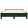 vidaXL Estructura cama sin colch&oacute;n terciopelo verde oscuro 120x200 cm