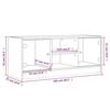 vidaXL Mueble de TV con puertas de vidrio marr&oacute;n roble 102x37x42 cm