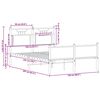 vidaXL Estructura de cama sin colch&oacute;n madera roble Sonoma 120x200 cm