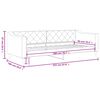 vidaXL Sof&aacute; cama sin colch&oacute;n tela taupe 90x200 cm