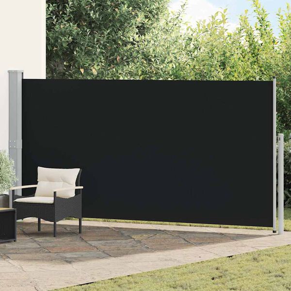vidaXL Toldo lateral retráctil 160x500 cm negro