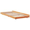 vidaXL Estructura de cama Marr&oacute;n cera 80 x 200 cm