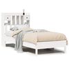 vidaXL Cama con estanter&iacute;a sin colch&oacute;n madera maciza de pino 90x190 cm
