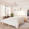 vidaXL Estructura de cama doble sin colch&oacute;n madera maciza