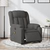 vidaXL Sill&oacute;n reclinable de masaje el&eacute;ctrico tela gris oscuro