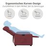 vidaXL Sill&oacute;n elevable el&eacute;ctrico cuero artificial rojo tinto
