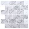 vidaXL Azulejo de metro 50 uds. M&aacute;rmol 30 x 30 cm Poliuretano y PET