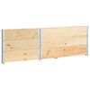 vidaXL Arriates de madera maciza de pino 3 unidades 80x120 cm