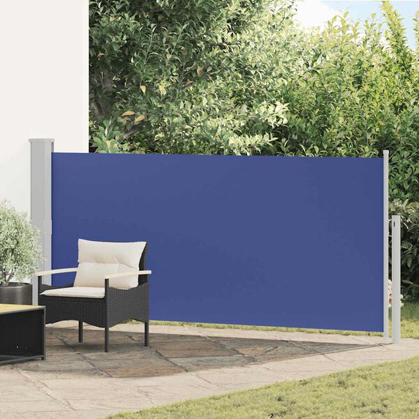 vidaXL Toldo lateral retr&aacute;ctil 140x300 cm azul