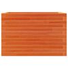 vidaXL Jardinera de madera maciza de pino marr&oacute;n cera 70x40x46 cm