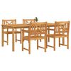 vidaXL Conjunto de Comedor de Jard&iacute;n 5 pcs Marr&oacute;n