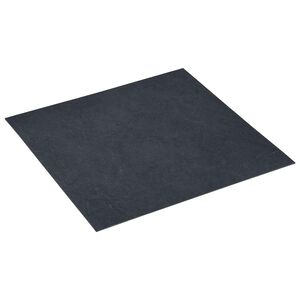 vidaXL Tablones de suelo autoadhesivos M&aacute;rmol Negro 30,5 x 30,5 cm