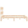 vidaXL Estructura de cama sin colch&oacute;n madera de pino maciza 120x200 cm