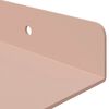 vidaXL Estante flotante 2 pcs Rosa 100 x 18 x 2,5 cm Acero