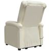 vidaXL Sill&oacute;n elevable cuero sint&eacute;tico crema