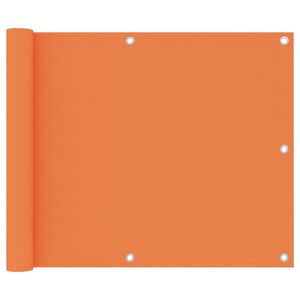 vidaXL Toldo para balc&oacute;n tela oxford naranja 75x500 cm