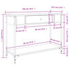 vidaXL Mesa consola madera de ingenier&iacute;a roble Sonoma 100x34,5x75 cm
