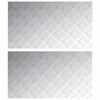 vidaXL Pelda&ntilde;o 2 uds. 90 x 50 cm Plateado Aluminio Rectangular