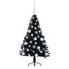 vidaXL &Aacute;rbol de Navidad Artificial Preiluminado Negro 120 cm PVC