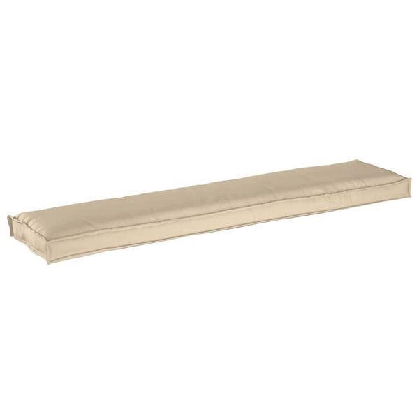 vidaXL Coj&iacute;n para palet Beige 180 x 40 x 8 cm Tela Oxford