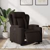 vidaXL Sill&oacute;n reclinable el&eacute;ctrico tela marr&oacute;n oscuro