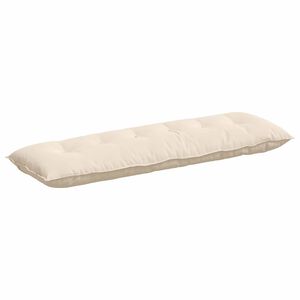 vidaXL Coj&iacute;n de Espalda Beige 160 x 50 cm Tela de microfibra