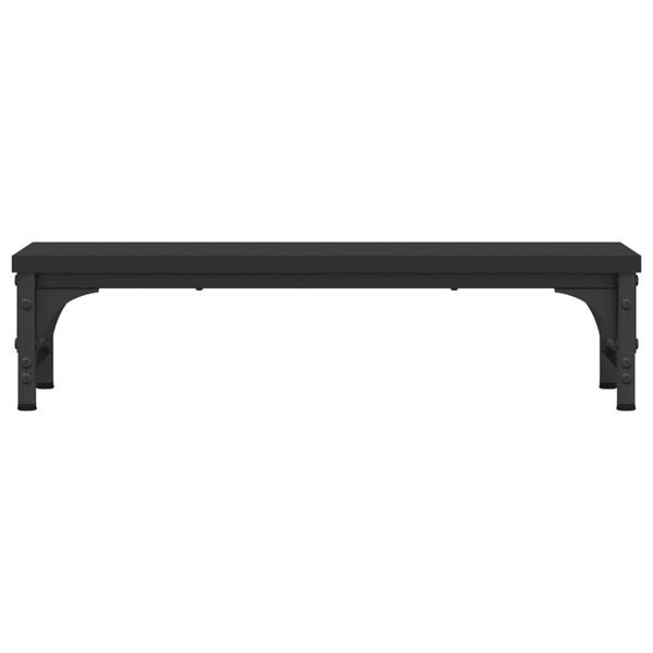 vidaXL Soporte para pantalla madera de ingenier&iacute;a negro 55x23x14 cm