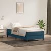 vidaXL Cama box spring con colch&oacute;n terciopelo azul oscuro 90x210 cm