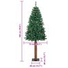 vidaXL &Aacute;rbol de Navidad Delgado con 300 LED con soporte Verde 180 cm