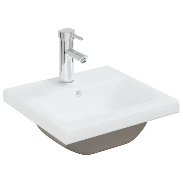 vidaXL Juego de muebles de baño 4 pzas contrachapada roble Sonoma